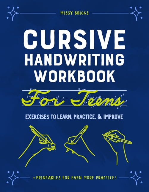 Cursive Handwriting Workbook for Teens: Exercises to Learn, Practice, and Improve, (Paperback)