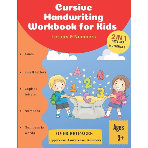 Cursive Handwriting workbook for kids: Letters & Numbers: Preschool Practice Handwriting Workbook: Cursive Tracing Lette, (Paperback)