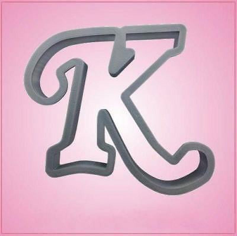 Cursive Letter K Cookie Cutter