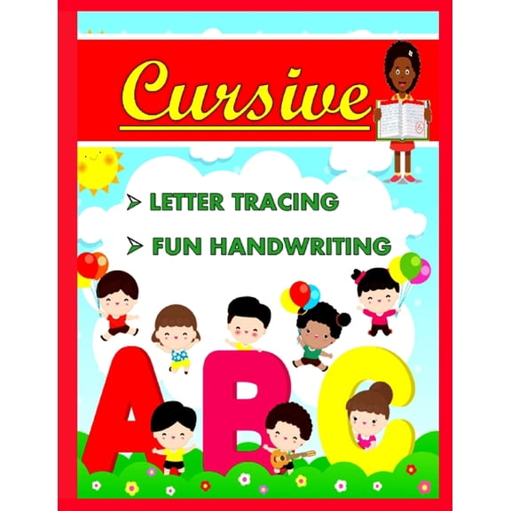 Cursive Letter Tracing, Fun Handwriting, (Paperback)
