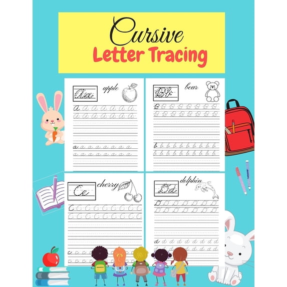 Cursive Writing Learning Book Pdf Cursive Letter Tracing: Learn Cursive Alphabet Letters.Cursive writing ...
