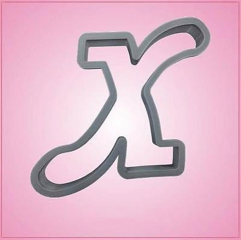 Cursive Letter X Cookie Cutter
