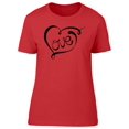 thumbnail image 1 of Cursive Love In Heart Tee Women's -Image by Shutterstock, 1 of 2