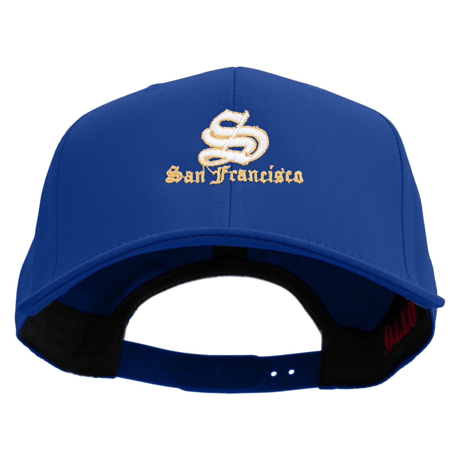 Cleanliness Cursive Cursive San Fransico Sign Embroidered Solid Cotton Twill Prostyle Cap ...