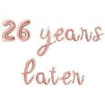 thumbnail image 1 of Cursive Script Letter Balloons - 26 YEARS LATER 16" Inch Alphabet Letters Foil Mylar Balloon 26th Birthday Party Banner (Rose Gold), 1 of 5