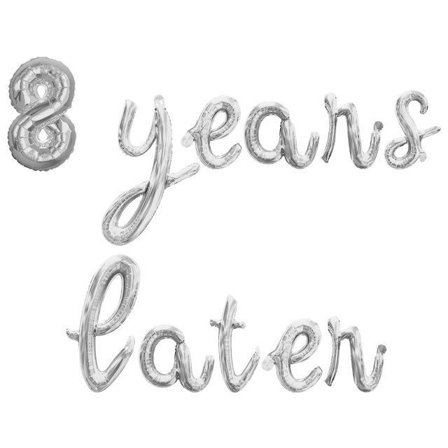 Cursive Script Letter Balloons - 8 YEARS LATER 16