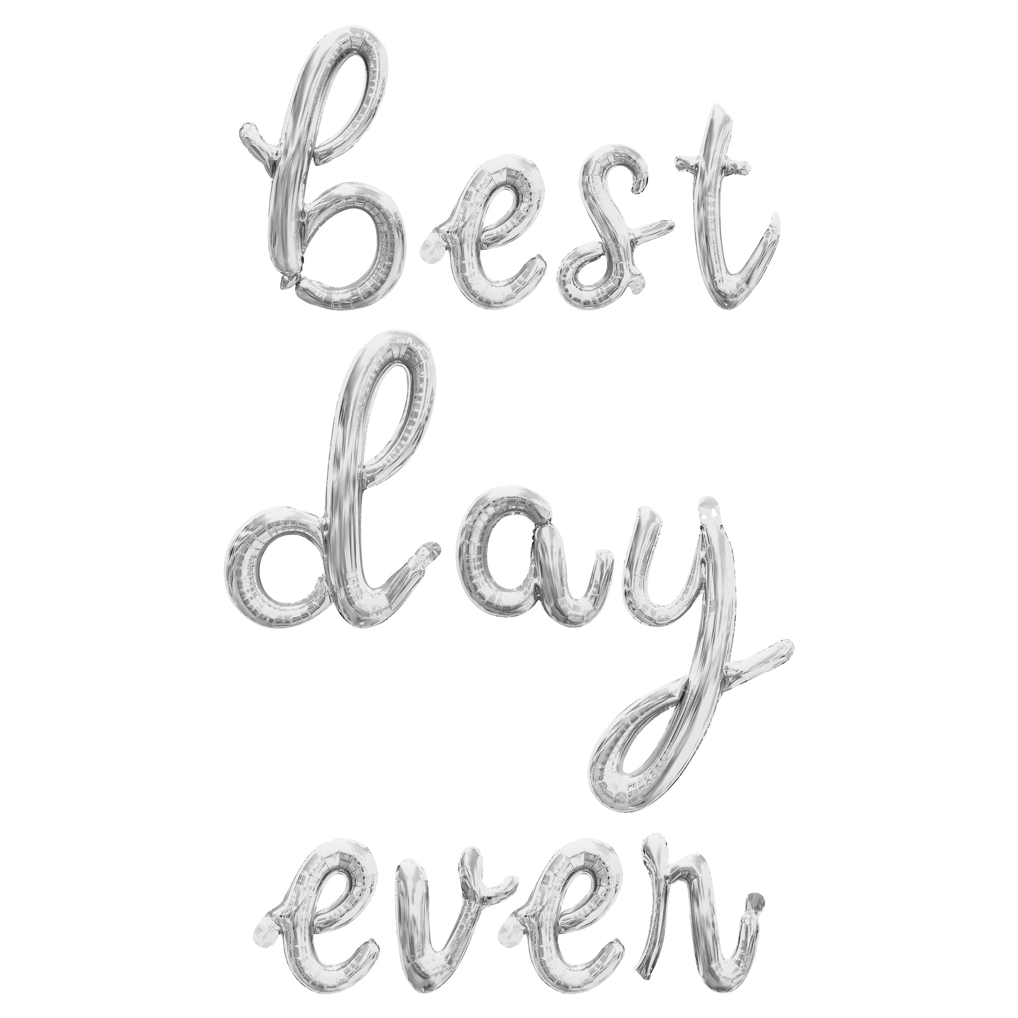 Cursive Script Letter Balloons - BEST DAY EVER 16