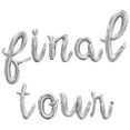 thumbnail image 1 of Cursive Script Letter Balloons - FINAL TOUR 16" Inch Alphabet Letters Foil Mylar Balloon Engagement Party, Bridal Shower or Wedding Party Banner (Silver), 1 of 5