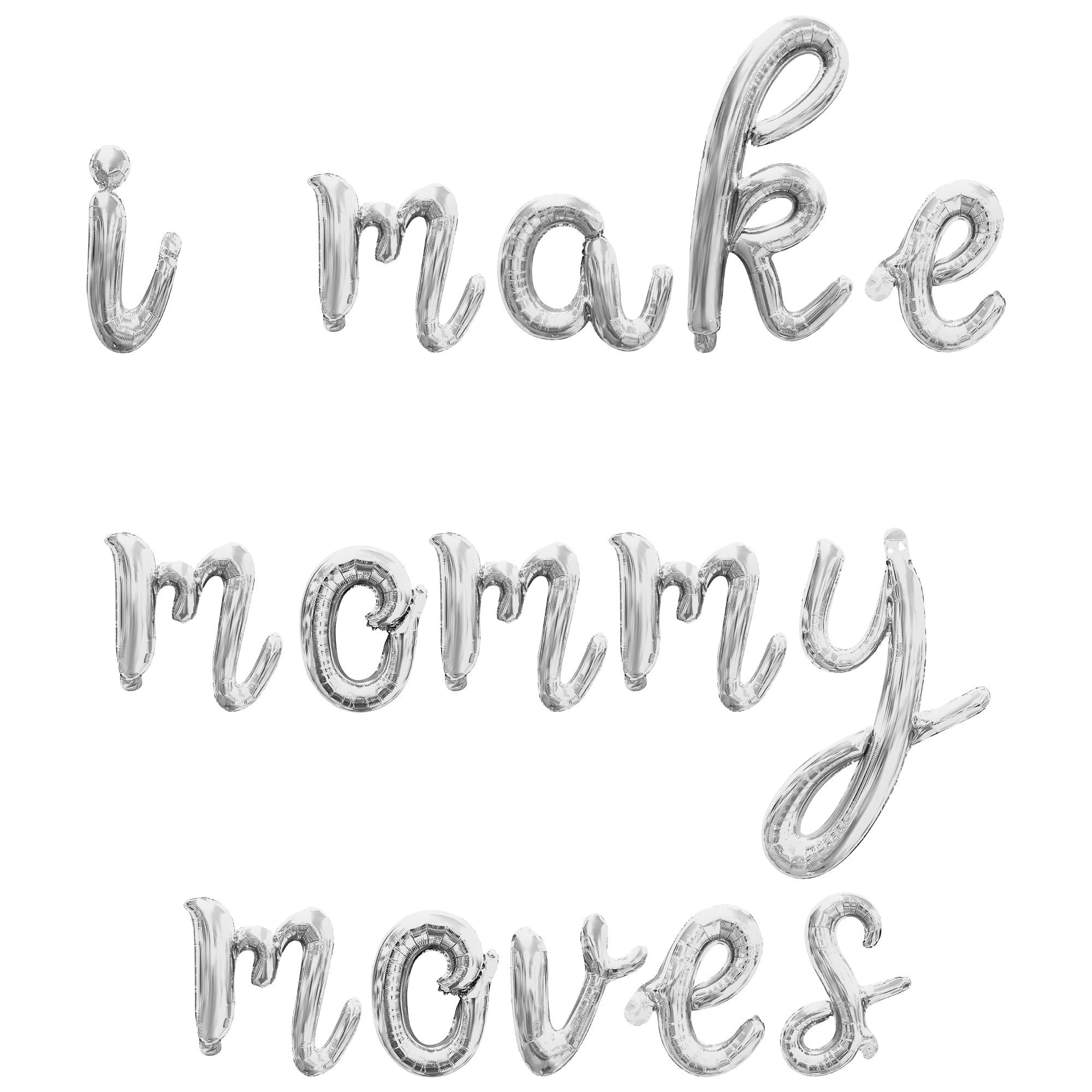 Cursive Script Letter Balloons - I MAKE MOMMY MOVES 16