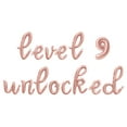thumbnail image 1 of Cursive Script Letter Balloons - LEVEL 9 UNLOCKED 16" Inch Alphabet Letters Foil Mylar Balloon 9th Birthday Party Banner (Rose Gold), 1 of 5