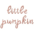 thumbnail image 1 of Cursive Script Letter Balloons - LITTLE PUMPKIN 16" Inch Alphabet Letters Foil Mylar Balloon Baby Shower Party Banner (Rose Gold), 1 of 5