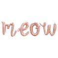 thumbnail image 1 of Cursive Script Letter Balloons - MEOW 16" Inch Alphabet Letters Foil Mylar Balloon Birthday Party Banner (Rose Gold), 1 of 5
