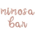 thumbnail image 1 of Cursive Script Letter Balloons - MIMOSA BAR 16" Inch Alphabet Letters Foil Mylar Balloon Baby Shower Party Banner (Rose Gold), 1 of 5