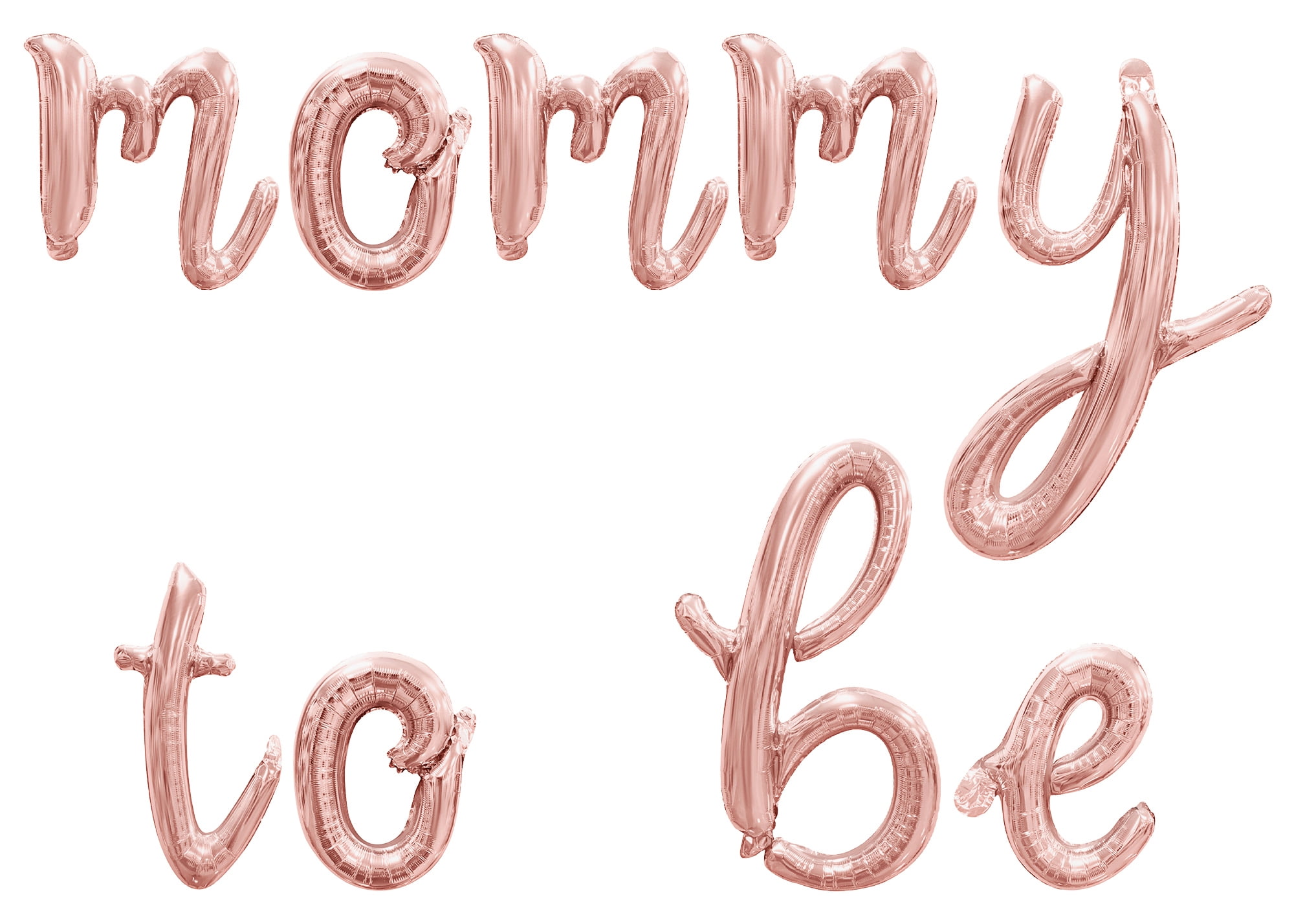 Cursive Script Letter Balloons - MOMMY TO BE 16