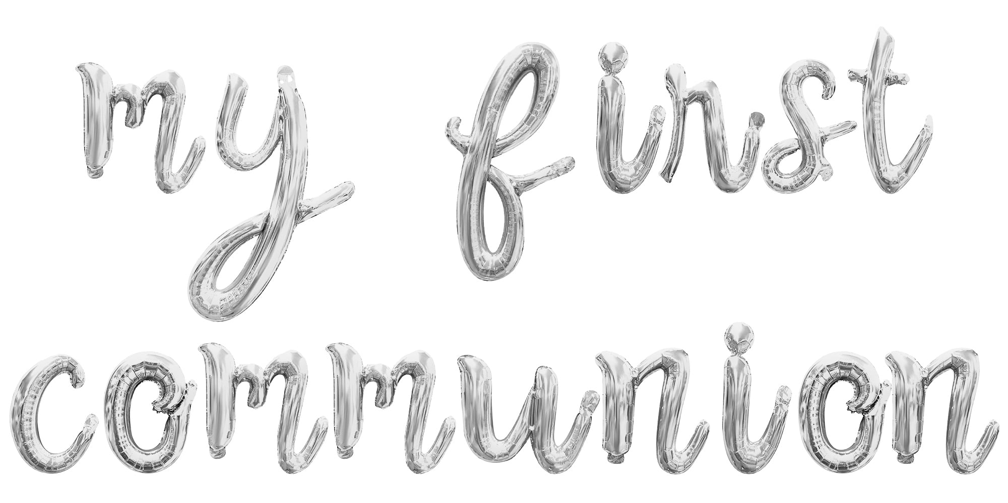 Cursive Script Letter Balloons - MY FIRST COMMUNION 16