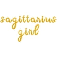 thumbnail image 1 of Cursive Script Letter Balloons - SAGITTARIUS GIRL 16" Inch Alphabet Letters Foil Mylar Balloon Sagittarius Birthday Party Banner (Gold), 1 of 5