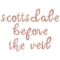 thumbnail image 1 of Cursive Script Letter Balloons - SCOTTSDALE BEFORE THE VEIL 16" Inch Alphabet Letters Foil Mylar Balloon Bachelorette Party Banner (Rose Gold), 1 of 5