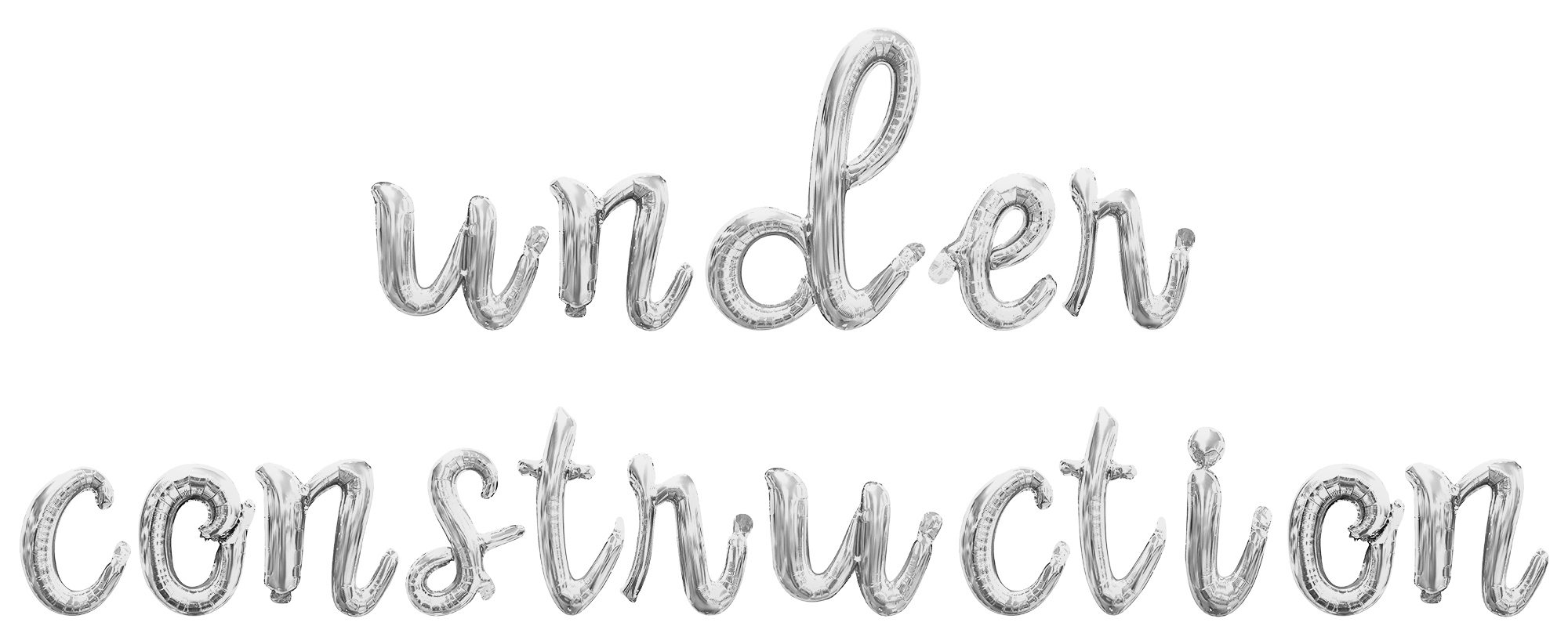 Cursive Script Letter Balloons - UNDER CONSTRUCTION 16" Inch Alphabet ...