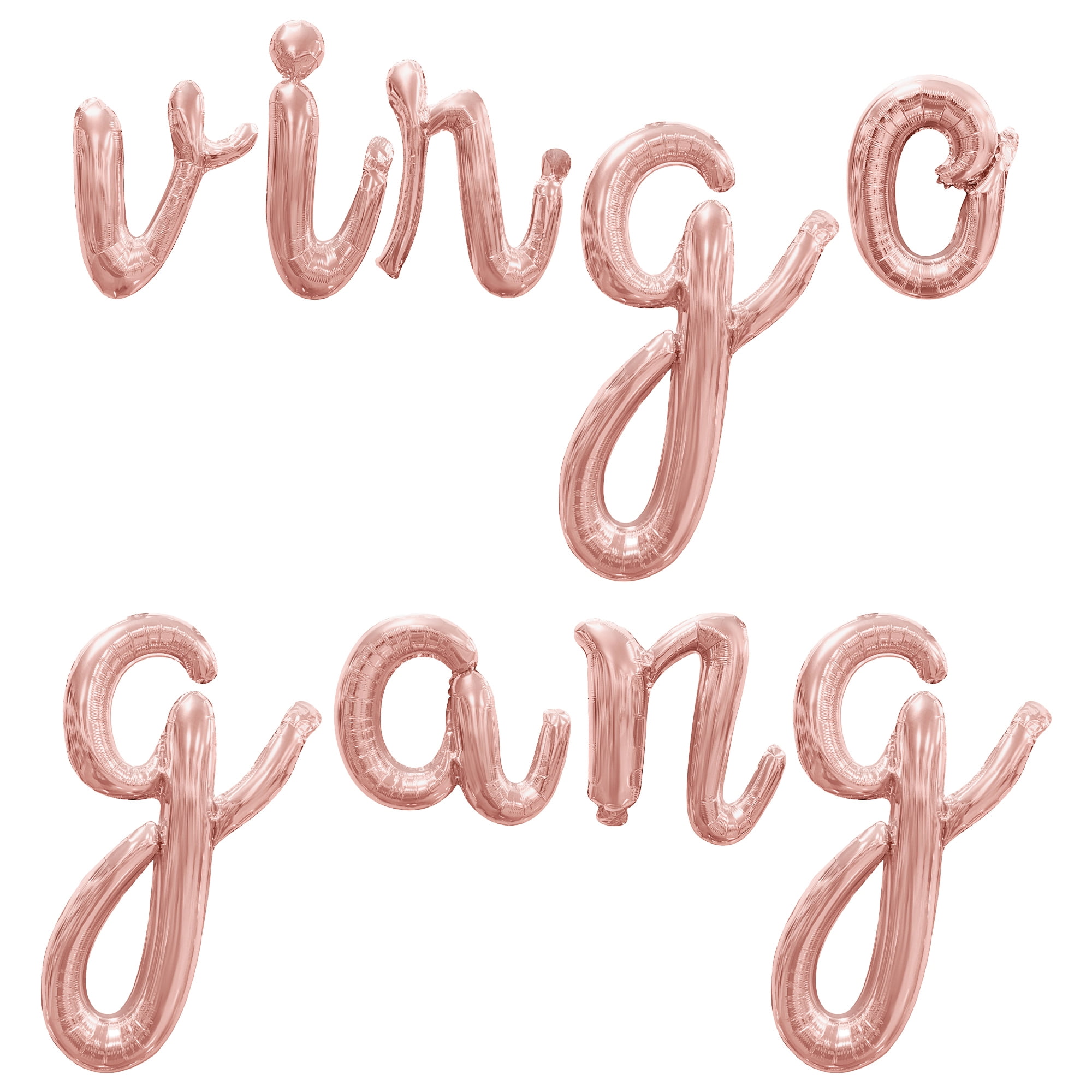 Cursive Script Letter Balloons - VIRGO GANG 16