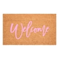 thumbnail image 1 of Calloway Mills 116201729 Cursive Welcome Doormat, 17" x 29", Pink, 1 of 7