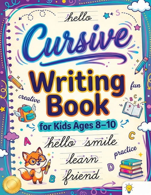 Cursive Writing Books for Kids 8-10: Practice Handwriting, Tracing ...