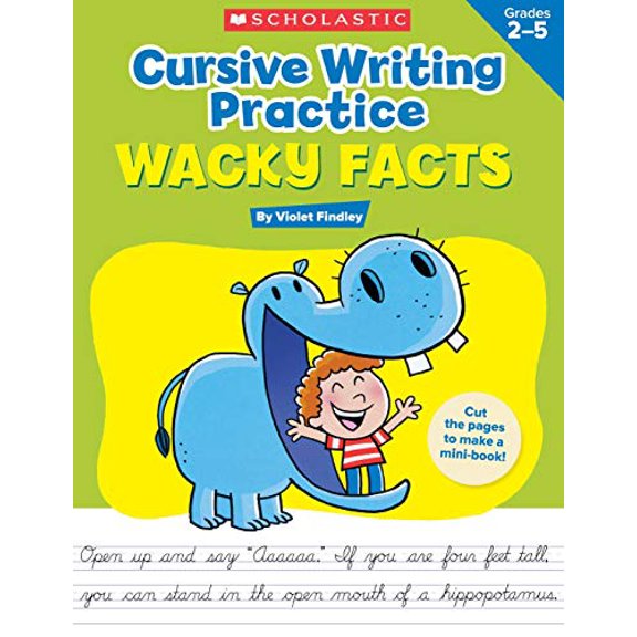 Pre-Owned Cursive Writing Practice: Wacky Facts: Grades 2-5 (Paperback) 0545943175 9780545943178