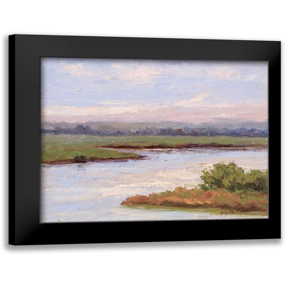 Curt, Brigitte 14x12 Black Modern Framed Museum Art Print Titled - Rivages Series II