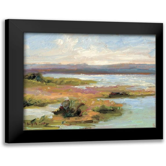 Curt, Brigitte 24x20 Black Modern Framed Museum Art Print Titled - Jewels of the Wetlands Series One