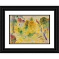 thumbnail image 1 of Curt Herrmann 14x11 Black Ornate Wood Framed Double Matted Museum Art Print Titled: Landscape (1920), 1 of 5