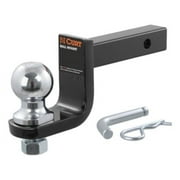 Curt Manufacturing Towing Starter Kit - Fits 1-1/4 x 1-1/4" Receiver - Includes Ball Mount with 2-5/8" rise or 3-1/4" drop for precise trailer leveling, 1 kit, sold by kit