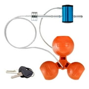 Curt Manufacturing Universal Tri-Ball Coupler Lock; 1-7/8", 2", and 2-5/16"