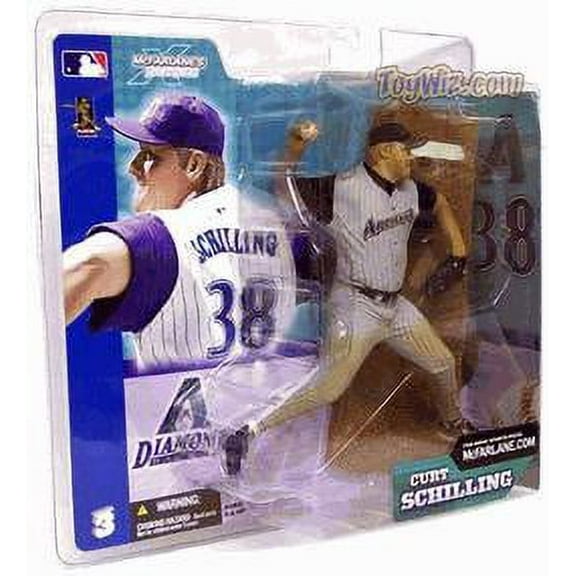Curt Schilling Action Figure Gray Jersey Variant Sports Picks Series 3