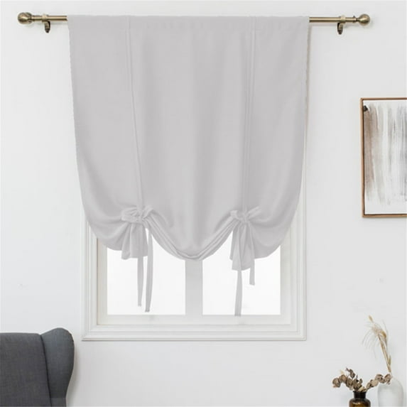 Curtain 1 Curtain for Bathroom Kitchen Adjustable Balloon Roman Curtains for Small Window Room Darkening Shades Drapes Panel Rod Pocket Purple Curtain