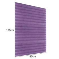 Curtain*1 Household Cordless Blind Light Filtering Fabric Pleated Shade for Balcony Cafe Window Bathroom Curtain 35.4 X 59 Inch