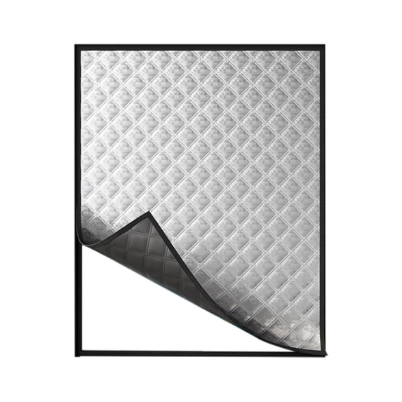 Curtain 2 Soundproof Thermal Insulated Window Drapes For Noise Reduction And Energy Saving Thick Fabric With Tape Design