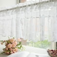 thumbnail image 1 of Curtain,American White Curtain Lace Window Kitchen Decoration Short Curtain, 1 of 9