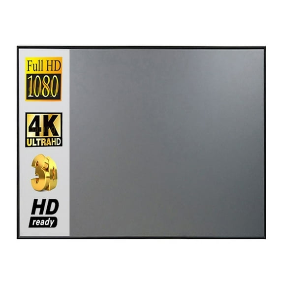 Curtain Anti-Light Projector Screen 16:10 ,100 120 Inch Portable Reflective Fabric Cloth 3D HD For Home Outdoor Office ,Wrinkle-Resistant Design