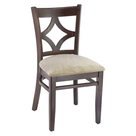 Curtain Back Side Chair in Walnut (Set of 2)