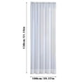 thumbnail image 1 of Curtain,Bathroom Window Curtains Rod Pocket Semi Linen Drapes Short Small Curtains Privacy With Light Filtering For Kitchen/Nursery White, 1 of 2