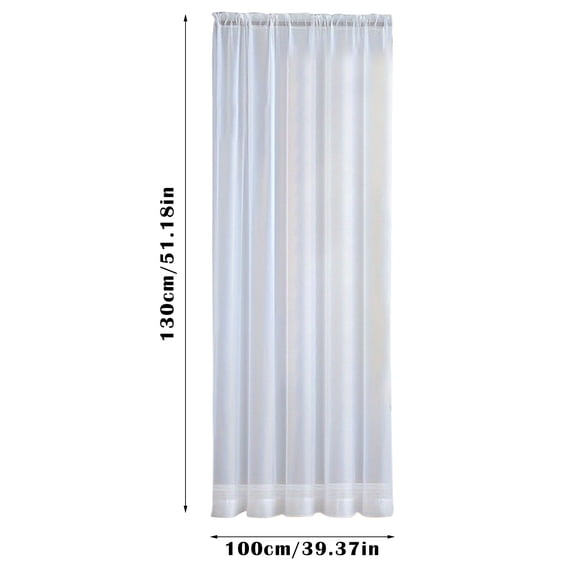 Curtain,Bathroom Window Curtains Rod Pocket Semi Linen Drapes Short Small Curtains Privacy With Light Filtering For Kitchen/Nursery White