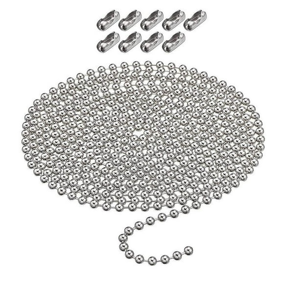 Curtain Beads Chain Pull Rope Metal Beads Cord Adjustable Window Treatments Chain Modern Window Decorative Chain Enduring