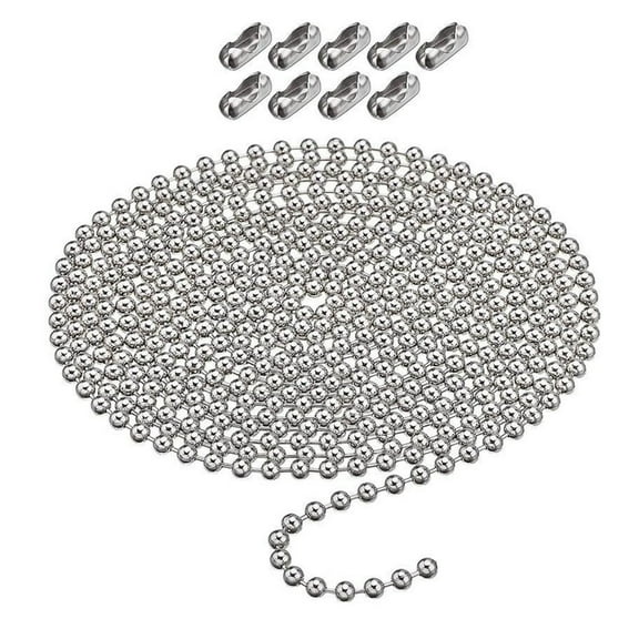 Curtain Beads Chain Pull Rope Metal Window Beads Chain Window Hardware Beads String Home Blind Accessory