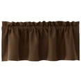 thumbnail image 1 of Curtain Blackout, Privacy Curtain, 18X45 In, Brown Shade, Curtain Valance, Black Valance, Light Blocking, Small Window Coverage, 1 Pc, 1 of 3
