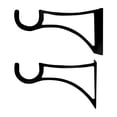 thumbnail image 1 of Curtain Brackets for Three Fourth Inch Rods, 1 of 2