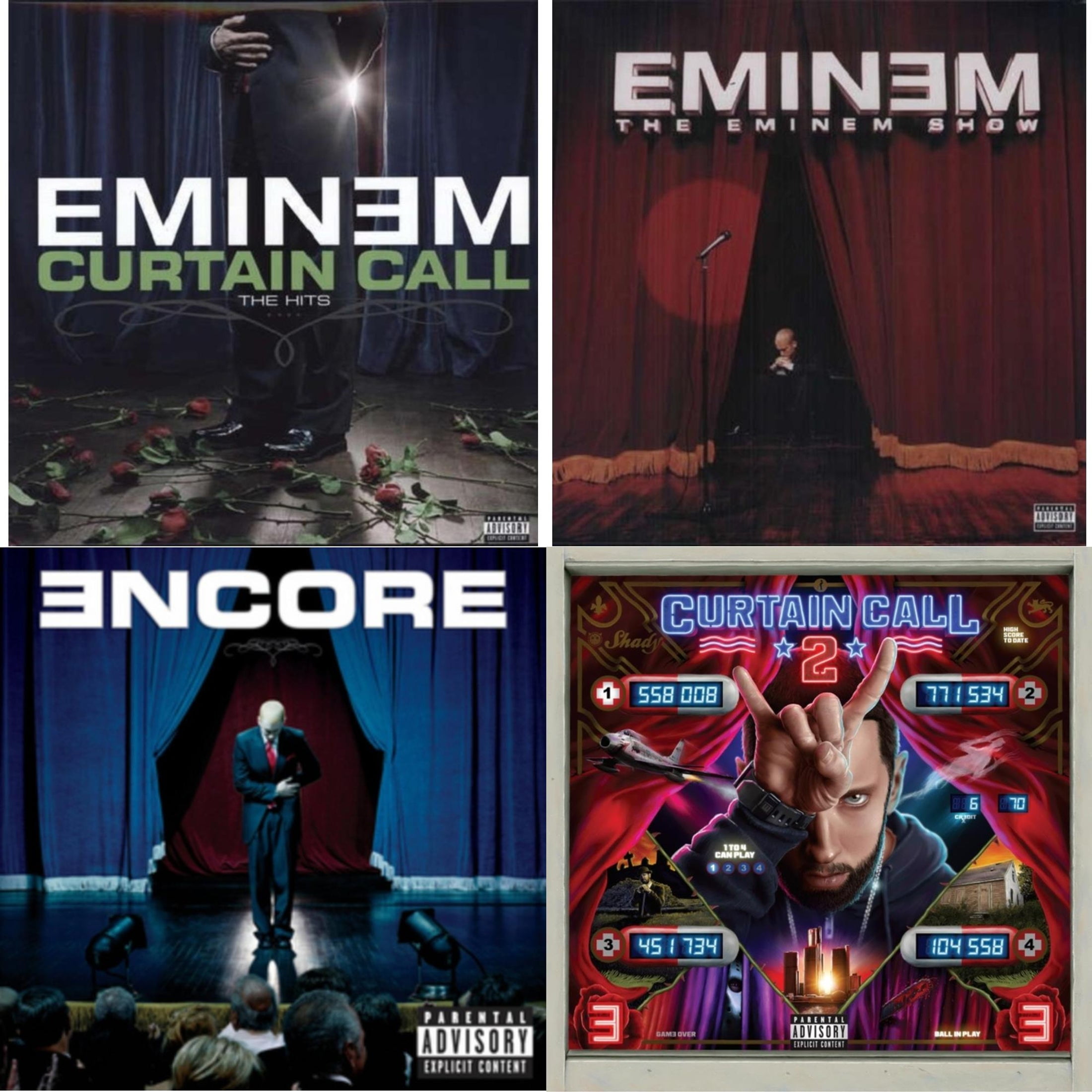 Eminem Curtain Call The Hits Tracklist Curtain Call: Hits & Eminem Show & Encore & Curtain Call 2 (2LP