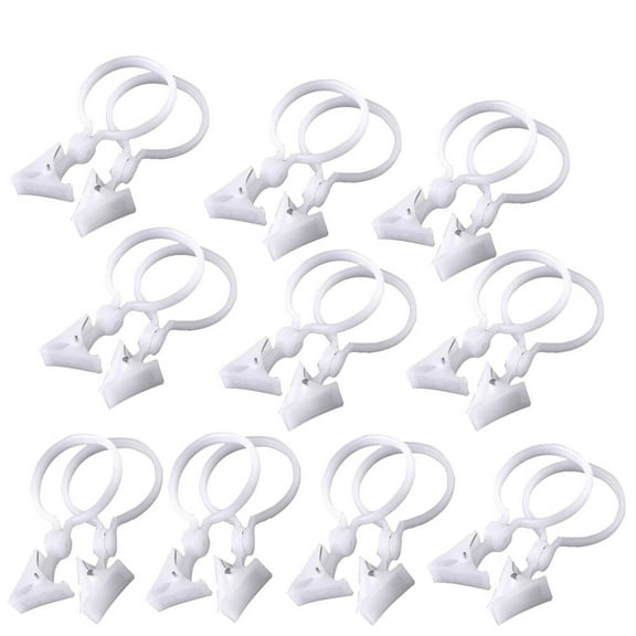 20pcs Rustproof Curtain Clips with for Drapery, Decorative Curtain with Strong Clips, 2.76 x 1.5 x 0.2 Inch