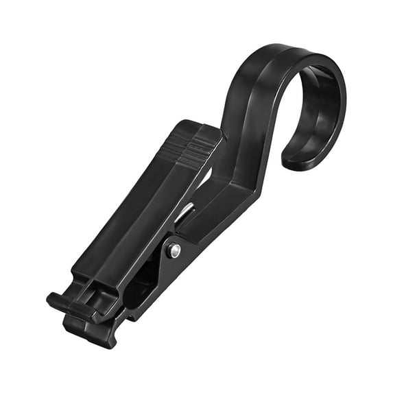 Curtain Clips Hooks Plastic Black 10 Pack