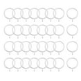thumbnail image 1 of Curtain Clips Rings Strong Metal Drapery Shower Curtain Ring Rustproof 1.5" Interior Diameter 32 Pack White, 1 of 6