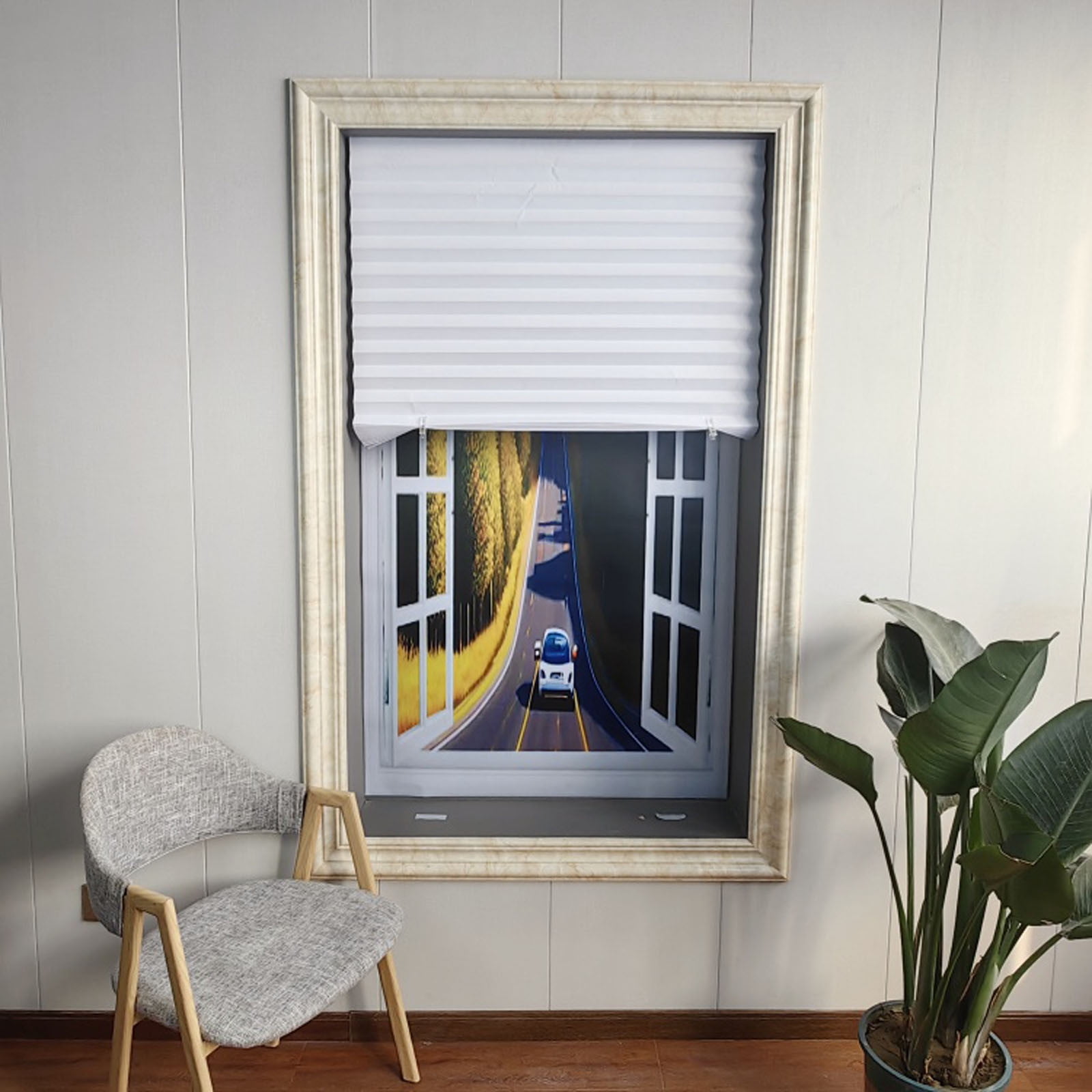 Curtain, Curtain For Windows Polyester Fabric Panel Drapes,Cordless ...