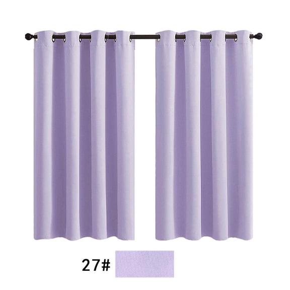 Curtain,Darkening Thermal Insulated Curtain Panels For Living Room Baby Blue Color Shower Curtain Set Bath Partition Curtain No Drilling